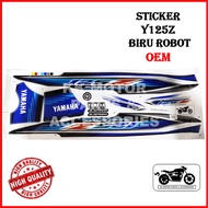 [GOOD QUALITY ] STICKER YAMAHA Y125 Y125Z 125Z BIRU ROBOT OEM / STRIPE COVERSET BIRU ROBOT BLUE ROBO