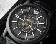 emporio armani 6008 手錶 自動 機械 黑武士 43mm