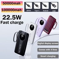 powerbank 100000mah original powerbank 50000mah original PD20W 22.5W 4 in 1Super Fast Charge Powerba