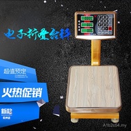 Penimbang elektronik keluli tahan karat 60kg 80kg, penimbang platform elektronik boleh lipat untuk m