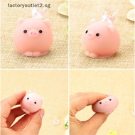 factoryoutlet2.sg Mochi Cute Pig Ball Squishy Squeeze Healing Fun Toy Gift Relieve Anxiety Decor  Hot