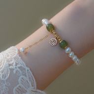 [Xi Decoration Huamei] BF008 Fashionable Fortune Brand Pearl Niche Design Elegant Classy Bracelet Cr
