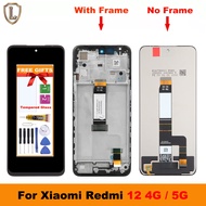 100% Tested Original LCD For Xiaomi Redmi 12 LCD With Frame Display Touch Screen Panel Digitizer For Redmi 12 23053RN02A 23053RN02Y 23053RN02I Display Frame