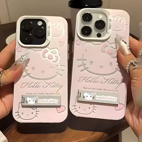 Luxury Pink Hellos Kittys Case for Xiaomi Redmi A1 A3 13C 9C 9T Note 7 8 9 9S 10 11 12 13 Pro K60 Ul