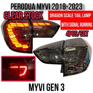 Stock Baru Perodua Myvi dragon tail lamp G3 (2018 -2023) DRL LED Tail Lamp Tail Light Taillamp Taill