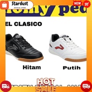 HOMYPED BOYS' FUTSAL SPORTS SHOES WITH ANTI-SLIP RUBBER SOLE EL CLASSICO BLACK AND WHITE SIZE 34-38 