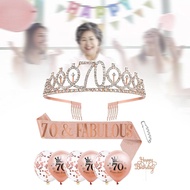 [szxmkj2lp] Birthday Girl Sash 70TH Birthday Gifts for Her 70TH Birthday Decoration