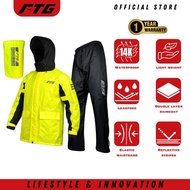 RAINCOAT FTG PRO+ Raincoat motorcycle Waterproof with HIGH QUALITY (FULL SET WITH BAG)