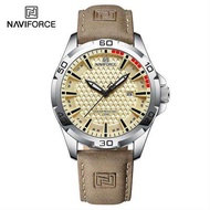 Jam tangan Naviforce 8023 NF8023 Anti air Luminous strap kulit Original