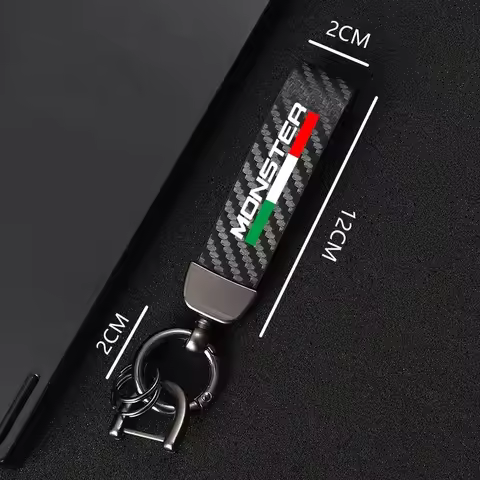 Deluxe Leather Motorcycle Keyring Keychain Lanyard Gift for Ducati Monster 696 796 797 821