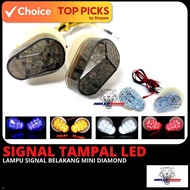 Lampu Isyarat Tampal LED | Motorcycle Signal Light – Gaya Diamond, Sesuai R15, Y15, Y16, MT15