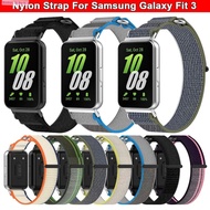 STYLISH HA อะไหล่สำหรับเปลี่ยน สายรัดไนลอน ไนลอนทำจากไนลอน ปรับได้ปรับได้ กำไลข้อมือสร้อยข้อมือ ของใหม่ สมาร์ทวอทช์ สายนาฬิกาข้อมือสาย สำหรับ Samsung Galaxy Fit 3