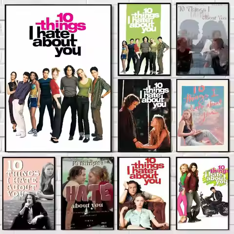 10 Things I Hate About You Classic Vintage Posters HD Quality Wall Art Retro Posters For Home Room W
