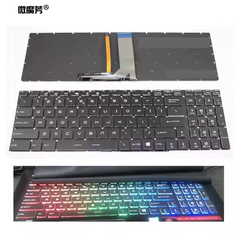 US Laptop Keyboard for MSI MS-16J1 16J5 16J7 16J8 16JB 16H7 16U7 1781 1782 GP63 GL73 GL72M 17B5
