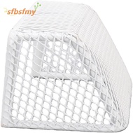 SFBSFMY Aquarium Soccer Goal, White Stainless Steel Frame Mini Soccer Goal, Durable 11*6.5*6cm Deskt
