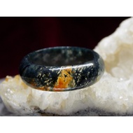 Moss Agate/Jade/Chalcedony Natural Stone Bangle Rings C01-8
