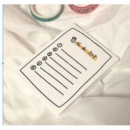 100 Sheets Korean Memo Notes TO DO LISTS Office & School Supplies Practice Planner Diary Craftycharm