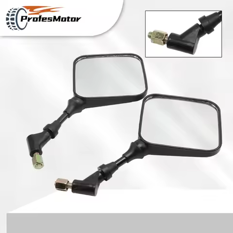 For Suzuki Motorcycle Rearview Mirror 2Pcs DR 650 350 200 250 DRZ400 8mm 10mm Moped Scooter Motocros