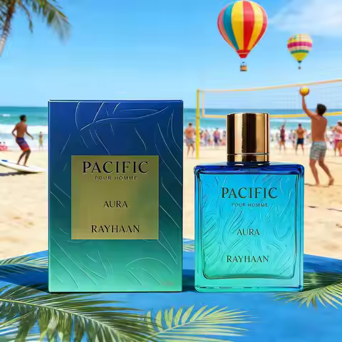 Rayhaan Pacific Halo Men's perfume has a clear ocean flavor, clean and transparent like the sea bree