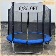 [Tachiuwa] Trampoline Net for 6 Poles Hook Design Weather Resistant for Outdoors Adults