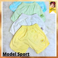 1Pcs << Pants (( SHORT_RUEL I-OL/ )) | Square Baby Pants | Plain Color | Size SMLXL | Baby Clothes .
