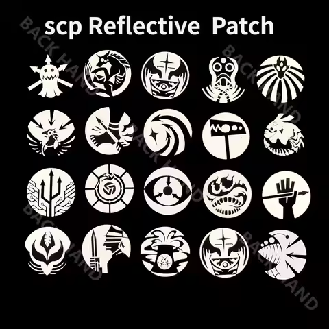 SCP Foundation IR Reflective Luminous Patch Armband Badge Applique Embellishment EDC Accessory Milit