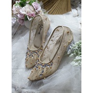 Merrisa gold Diamond Root motif 5cm Glass