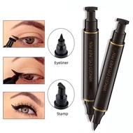 JUNIVE 2pcs/box Liquid Eye Liner Eyeliner Stamp 2 Pens Waterproof Wing Eyeliner Stamp Tool Makeup Smudgeproof Wing Cat Eye Stamp