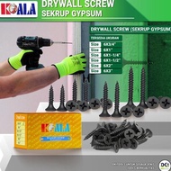 KOALA Gypsum Screws 6x1" 6x1 1/2" 6x1 1/ 4" 6x2" 6x3" 6x3/4" 1 BOX