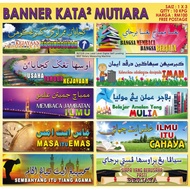Set Banner Mutiara Kata Jawi-Rumi (kecil) 1x3 Ft