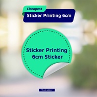 Sticker Printing - 6cm