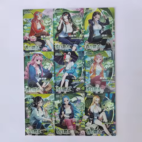 Anime One Piece SUR Cards Nico Robin Nami Boa Hancock Perona Uta Collection Cards Christmas Birthday
