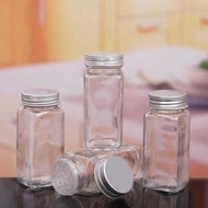 Glass Spice Bottle Sow Kitchen Seasoning Holder+Stainless Lid/80Ml &amp; 120ml Glass Spice Jar