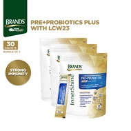[Bundle of 3] BRAND'S® Pre+Probiotics PLUS with LCW23, Gut Supplement - Improve Digestion & Boost Im
