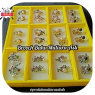 WHOLESALE: BROOCH BAHU MUTIARA ASLI BORONG ( no box) 1204