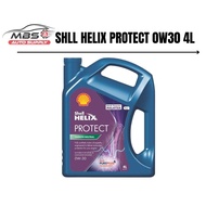 Shell Helix Protect 0W30 4L Fully Synthetic Engine Oil Untuk Pasaran Malaysia 100% Original + Mileag