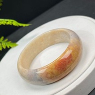 多彩珊瑚玉手鐲 57+MM 冰潤高瓷玉化 玉手環 保護招財 平靜智慧