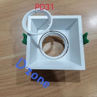 Kap Lampu downlight MR16 corong MR16/housing halogen MR16 fantas