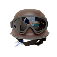 helm retro chip/Helm club/ Helm nazi/helm chip dan kacamata sky/helm retro murah