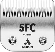 Andis CeramicEdge Carbon-Infused Steel Pet Clipper Blade, Size-5FC, 1/4-Inch Cut Length (72635),Silv