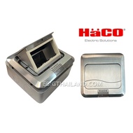 HACO ชุดเต้ารับฝังพื้นอลูมิเนียม FLOOR SOCKET HPU-1AM/P