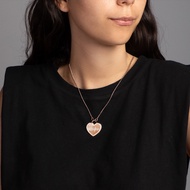 APM Monaco Heartbeat Adjustable Rose Gold Free Girlfriend Necklace Design Sense