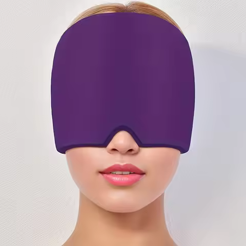 Head Ice Pack Cap Cooling Ice Cap with Odorless Ice Head Wrap for Head Face Eyes Sleep Aid Accessory