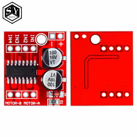 3-35V 2A Peak L298N Mini Dual H-Bridge Motor Driver Module – Bidirectional PWM Control for DC/Steppe