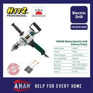 HITZ 1600W Corded Electric Drill Heavy Duty Hand Drill Power Drill Screwdriver Power Tools