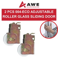 004A Glass Sliding Door Roller Replacement Adjustable Roller 2 PCS Roda Pintu Kaca