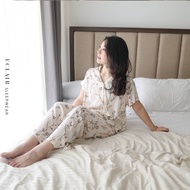 ECLAIR Sleepwear - (vol3) V Neck Long Pants Pajamas Set