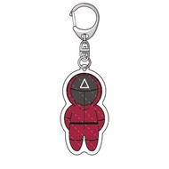 SUBEI Circle Acrylic St Triangle Figure Squid Game 067 001 456 218 Square Keychain