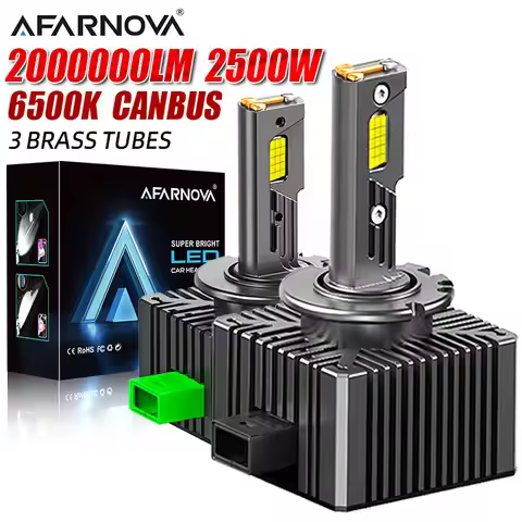 D1 D3 D1S D3S Car Headlights Bulb D2R D4R D2S D4S LED Cars Light 3 Copper Tube 6500K Plug and Play 3