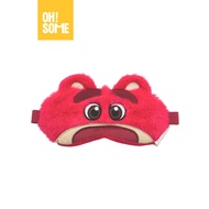 OHSOME x Disney ผ้าปิดตาลายหมีลอตโซ่ สีแดงน่ารัก Lotso Sleep Mask